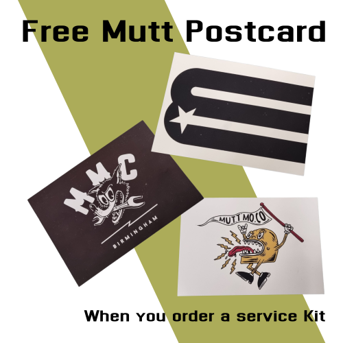 Free Mutt Motorcycles Postcard
