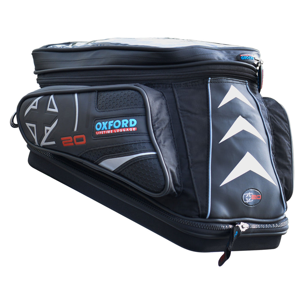 Oxford X20 Motorcycle Adventure Tank Bag (QR)