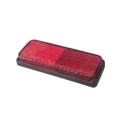 Rectangle Red Reflector (stick on)