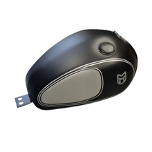 Load image into Gallery viewer, Petrol Tank 17L (Matt Black with Silver Striping)