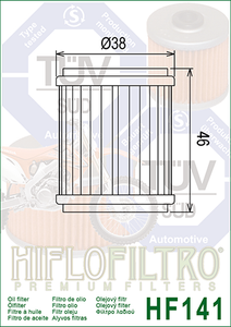 HF141 Oil Filter
