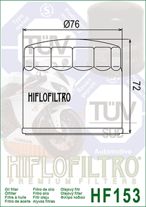 HF153 Oil Filter