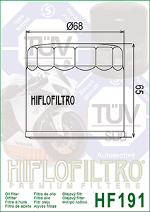 HF191 Oil Filter