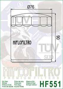 HF551 Oil Filter