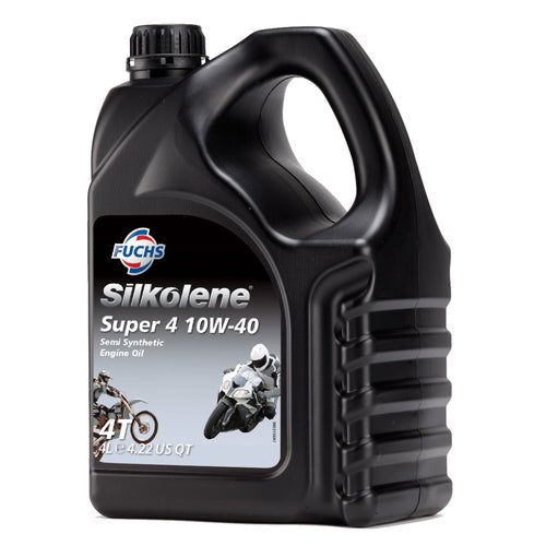 4L Silkolene Motorcycle Oil 10w40 Super 4